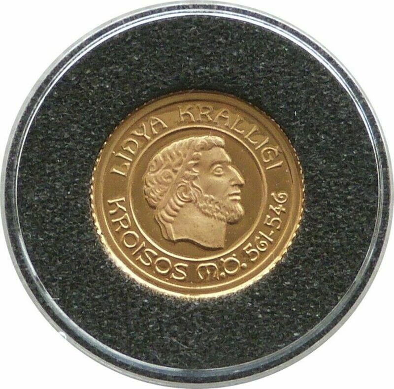 1997 Turkey Kroesus 1,000,000 Lira Gold Proof 1/25oz Coin 1997 Turkey Kroesus 1,000,000 Lira Gold Proof 1/25oz Coin