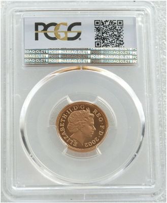 2002 Portcullis 1p Gold Proof Coin PCGS PR70 DCAM