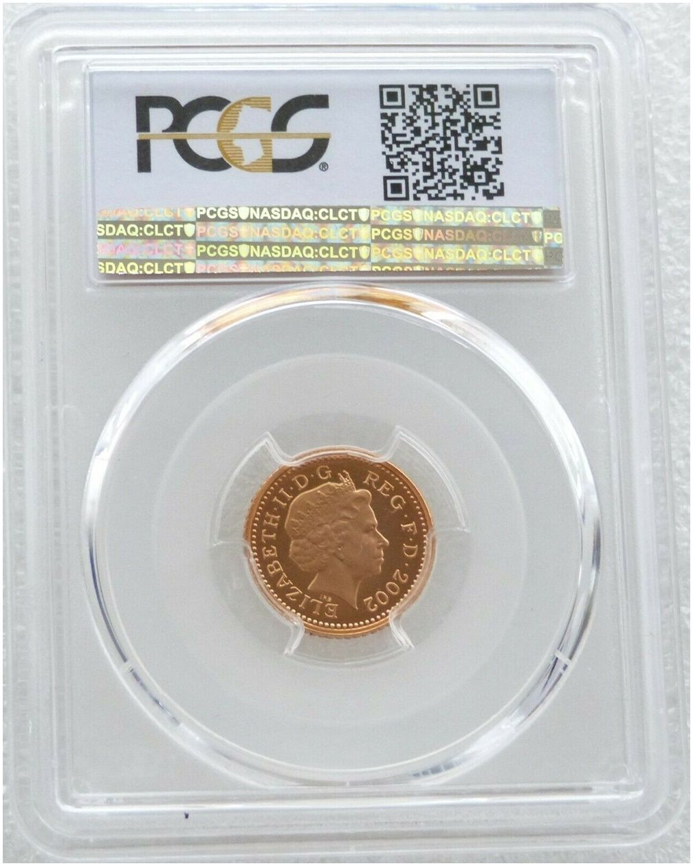 2002 Scottish Thistle 5p Gold Proof Coin PCGS PR69 DCAM
