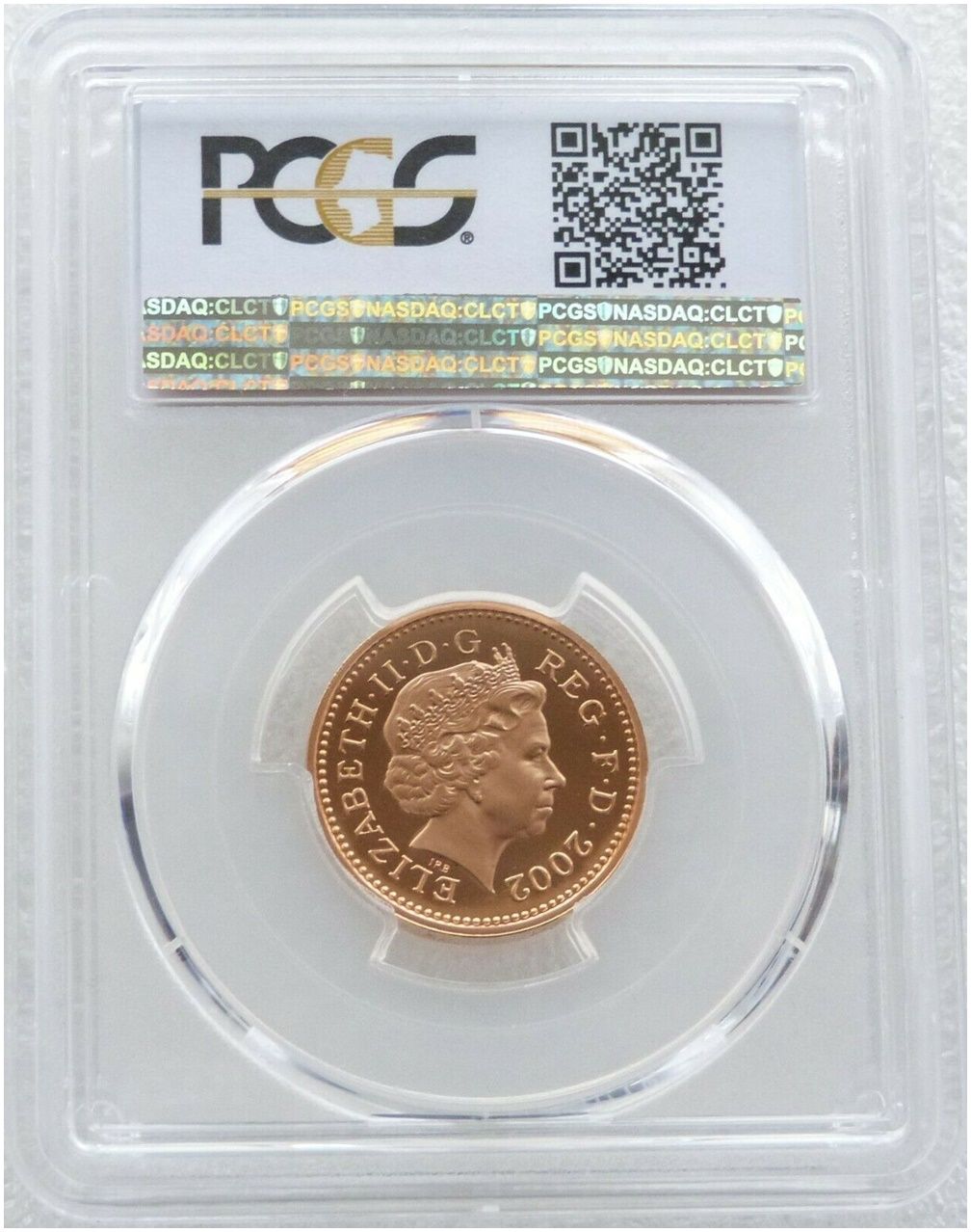 2002 Three Lions of England £1 Gold Proof Coin PCGS PR70 DCAM