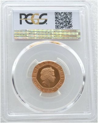 2002 Crowned Tudor Rose 20p Gold Proof Coin PCGS PR70 DCAM