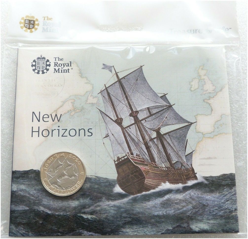2020 Mayflower £2 Brilliant Uncirculated Coin Pack Sealed