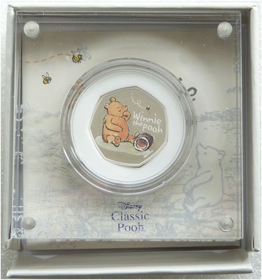 2020 Winnie the Pooh 50p Silver Proof Coin Box Coa
