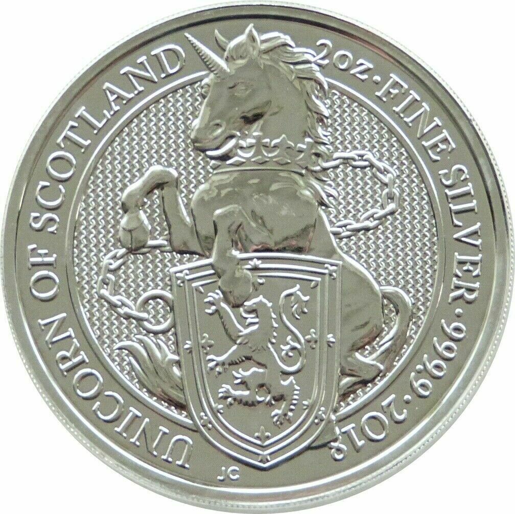 2018 Queen's Beasts Unicorn of Scotland £5 Silver 2oz Coin 2018 Queen's Beasts Unicorn of Scotland £5 Silver 2oz Coin