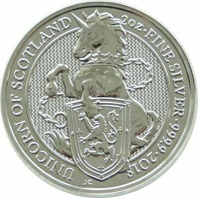 2018 Queen's Beasts Unicorn of Scotland £5 Silver 2oz Coin 2018 Queen's Beasts Unicorn of Scotland £5 Silver 2oz Coin