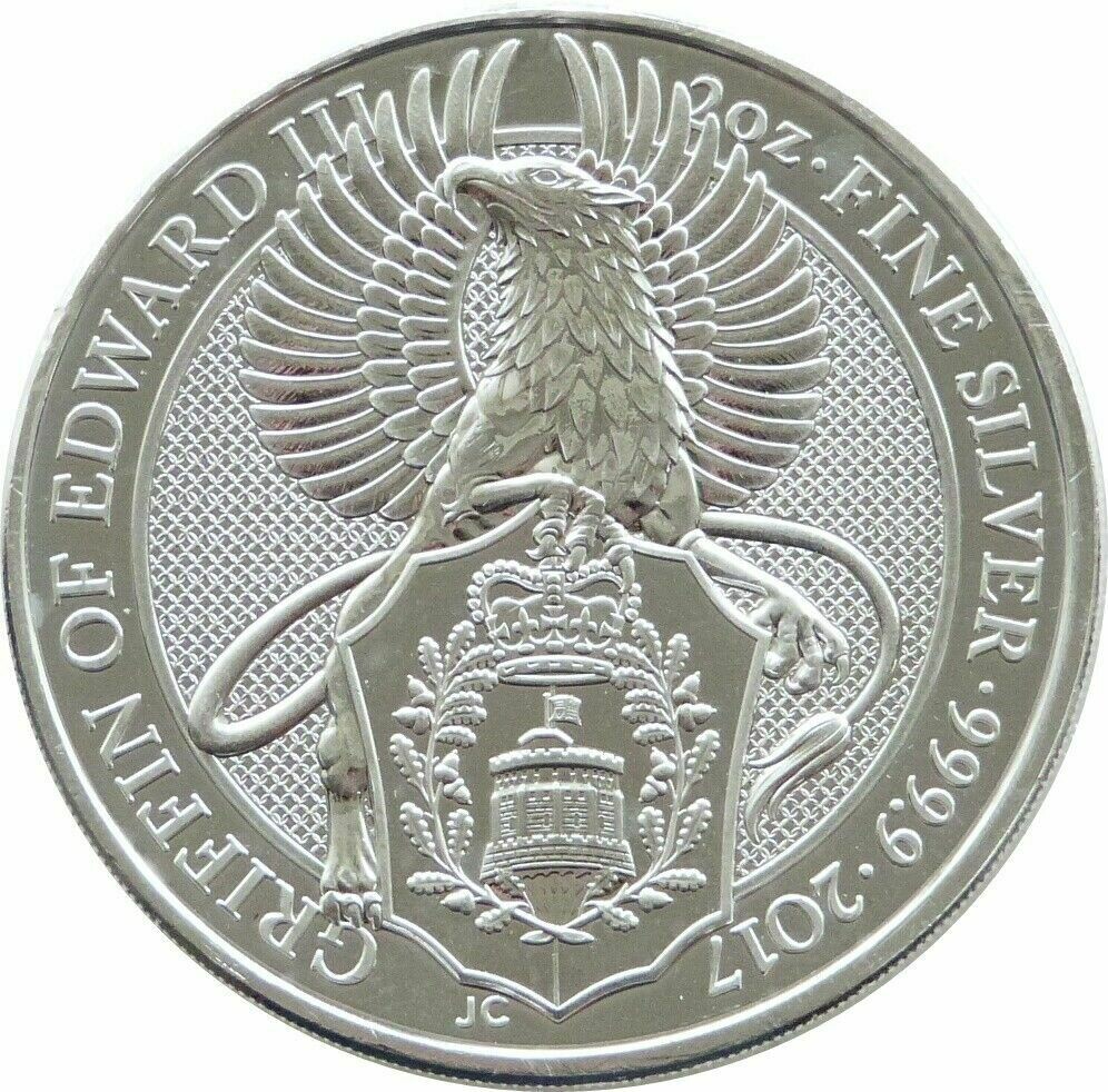 2017 Queen's Beasts Griffin of Edward III £5 Silver 2oz Coin 2017 Queen's Beasts Griffin of Edward III £5 Silver 2oz Coin