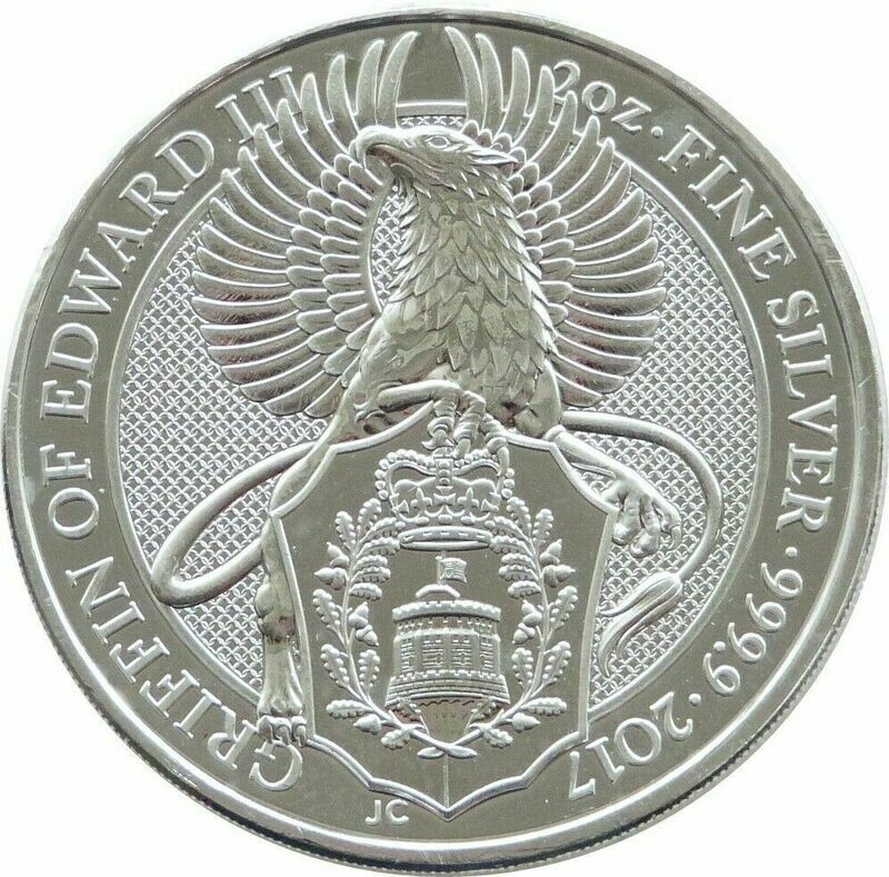 2017 Queen's Beasts Griffin of Edward III £5 Silver 2oz Coin 2017 Queen's Beasts Griffin of Edward III £5 Silver 2oz Coin