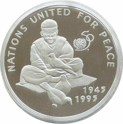 1995 Afghanistan United Nations 500 Afghanis Silver Proof Coin 1995 Afghanistan United Nations 500 Afghanis Silver Proof Coin