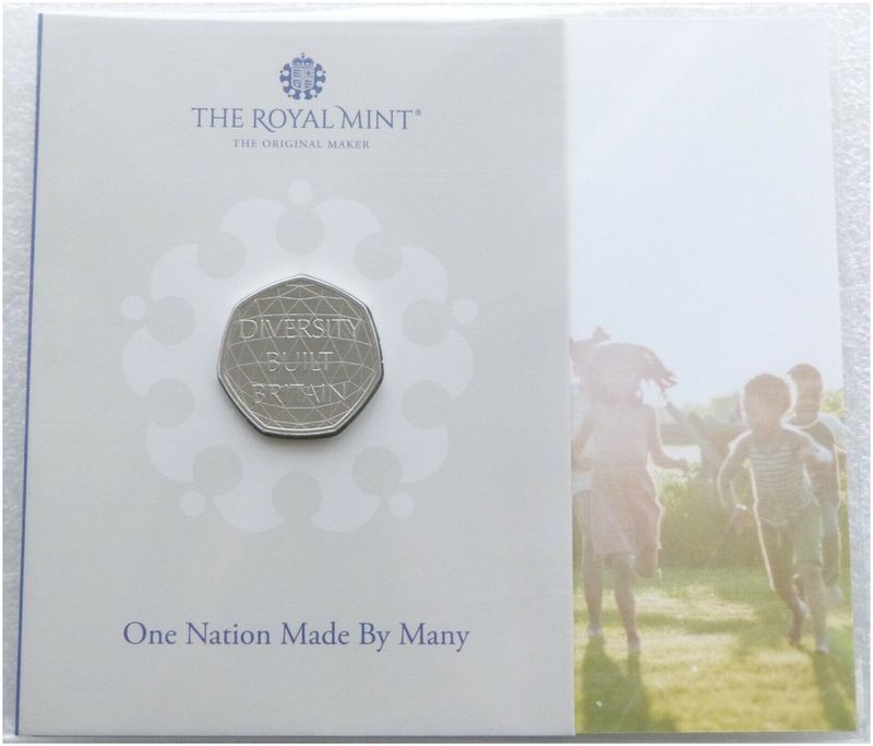2020 Diversity Built Britain BU 50p Brilliant Uncirculated Coin Pack Sealed