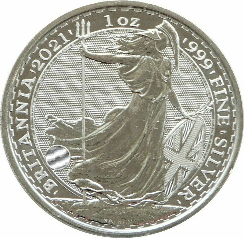 2021 Britannia £2 Silver Bullion 1oz Coin - Waves