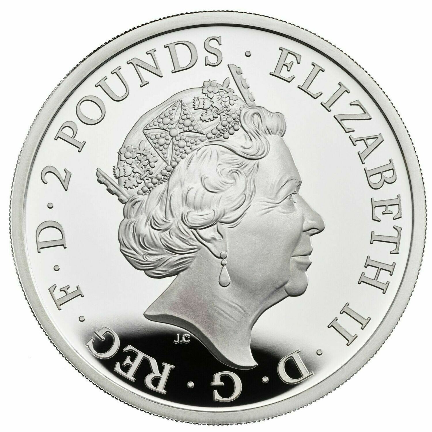 2021 Britannia £2 Silver Proof 1oz Coin Box Coa