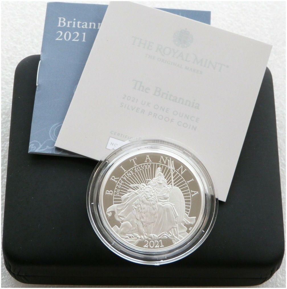 2021 Britannia £2 Silver Proof 1oz Coin Box Coa 2021 Britannia £2 Silver Proof 1oz Coin Box Coa