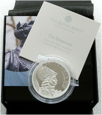 2021 Britannia Premium £5 Silver Proof 2oz Coin Box Coa 2021 Britannia Premium £5 Silver Proof 2oz Coin Box Coa
