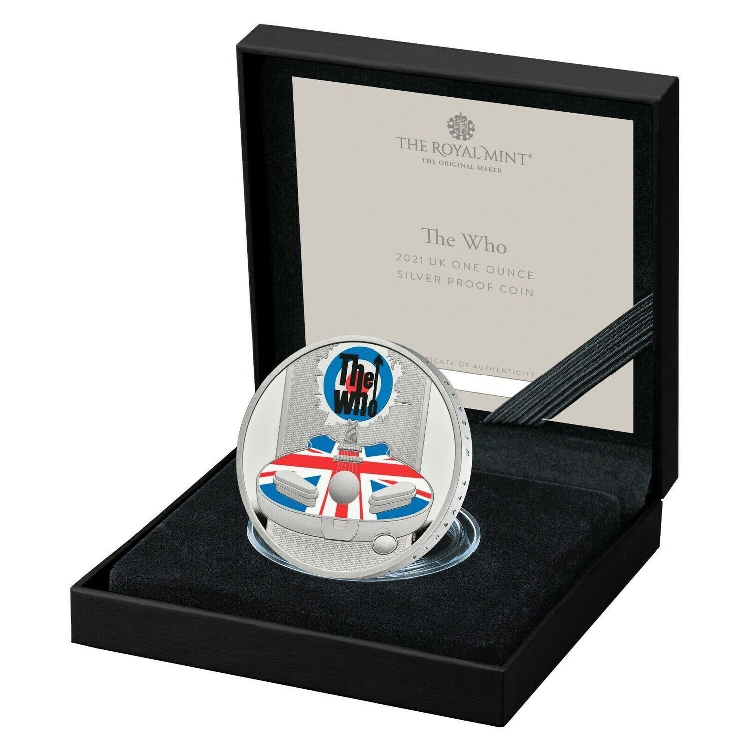 2021 Music Legends The Who £2 Silver Proof 1oz Coin Box Coa