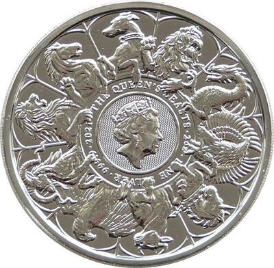 2021 Queen's Beasts Completer £5 Silver 2oz Coin