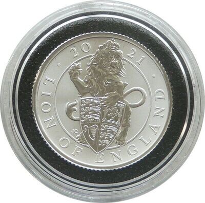 2021 Queen's Beasts Lion of England 50p Silver Proof 1/4oz Coin 2021 Queen's Beasts Lion of England 50p Silver Proof 1/4oz Coin