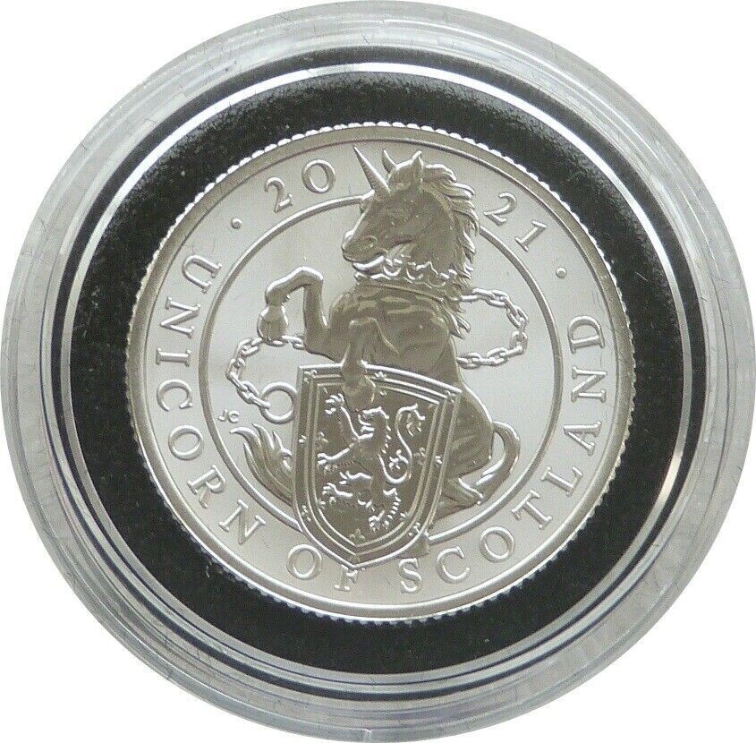 2021 Queen's Beasts Unicorn of Scotland 50p Silver Proof 1/4oz Coin 2021 Queen's Beasts Unicorn of Scotland 50p Silver Proof 1/4oz Coin
