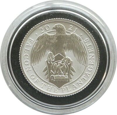2021 Queen's Beasts Falcon of the Plantagenets 50p Silver Proof 1/4oz Coin 2021 Queen's Beasts Falcon of the Plantagenets 50p Silver Proof 1/4oz Coin