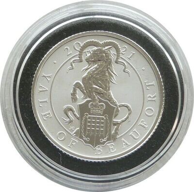 2021 Queen's Beasts Yale of Beaufort 50p Silver Proof 1/4oz Coin 2021 Queen's Beasts Yale of Beaufort 50p Silver Proof 1/4oz Coin