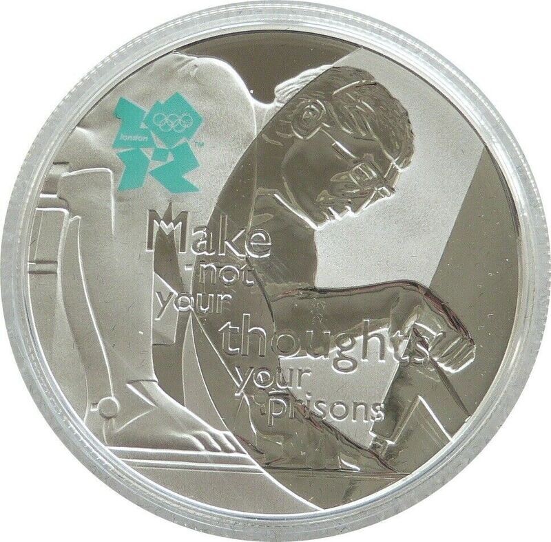 2009 London 2012 Olympic Games Isaac Newton £5 Silver Proof Coin 2009 London 2012 Olympic Games Isaac Newton £5 Silver Proof Coin