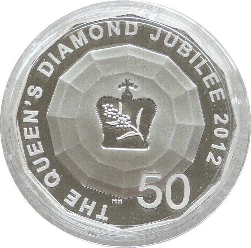 2012 Australia Diamond Jubilee 50c Silver Proof Coin 2012 Australia Diamond Jubilee 50c Silver Proof Coin