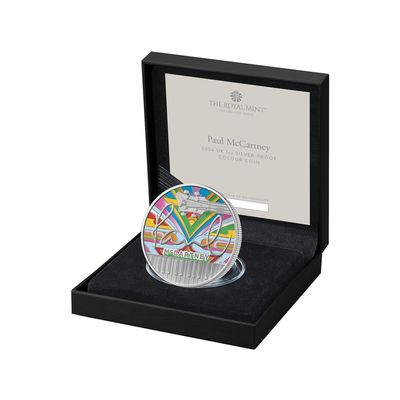 2024 Music Legends Paul McCartney £2 Silver Proof 1oz Coin Box Coa