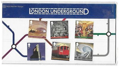 2013 Royal Mail London Underground 10 Stamp Presentation Pack and Mini Sheet 2013 Royal Mail London Underground 10 Stamp Presentation Pack and Mini Sheet