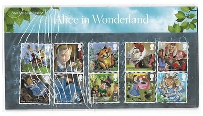 2015 Royal Mail Alice in Wonderland 10 Stamp Presentation Pack 2015 Royal Mail Alice in Wonderland 10 Stamp Presentation Pack