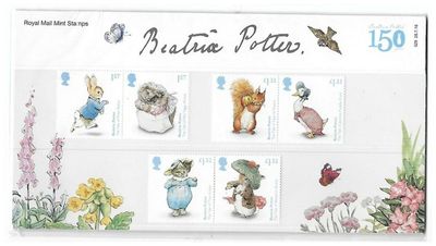 2016 Royal Mail Beatrix Potter 10 Stamp Presentation Pack and Mini Sheet 2016 Royal Mail Beatrix Potter 10 Stamp Presentation Pack and Mini Sheet