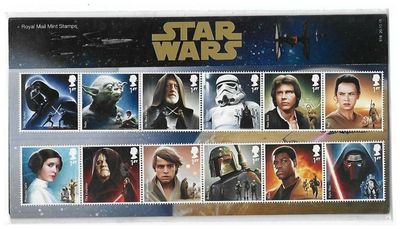 2015 Royal Mail Star Wars 18 Stamp Presentation Pack and Mini Sheet 2015 Royal Mail Star Wars 18 Stamp Presentation Pack and Mini Sheet