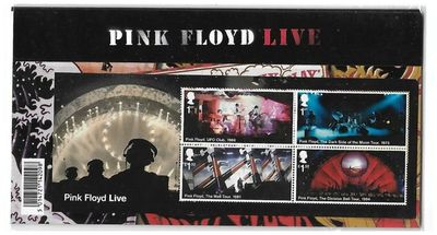 2016 Royal Mail Pink Floyd 10 Stamp Presentation Pack and Mini Sheet
