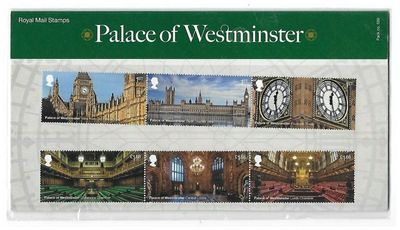 2020 Royal Mail Palace of Westminster 10 Stamp Presentation Pack and Mini Sheet