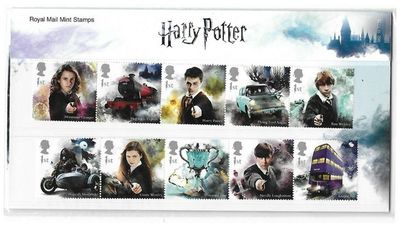 2018 Royal Mail Harry Potter 15 Stamp Presentation Pack and Mini Sheet