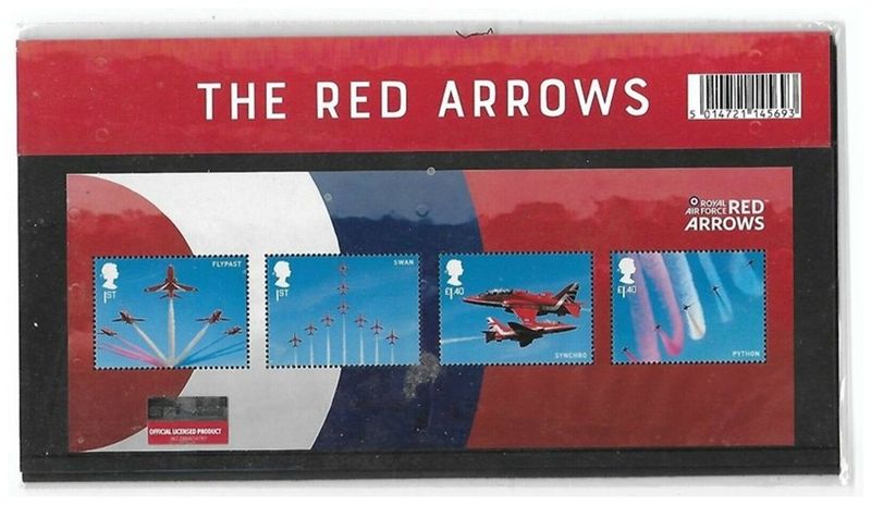 2018 Royal Mail Red Arrows and RAF Centenary 10 Stamp Presentation Pack and Mini Sheet 2018 Royal Mail Red Arrows and RAF Centenary 10 Stamp Presentation Pack and Mini Sheet