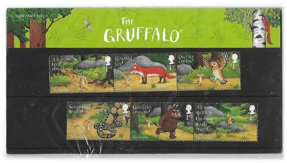 2019 Royal Mail The Gruffalo 10 Stamp Presentation Pack and Mini Sheet 2019 Royal Mail The Gruffalo 10 Stamp Presentation Pack and Mini Sheet