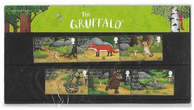 2019 Royal Mail The Gruffalo 10 Stamp Presentation Pack and Mini Sheet
