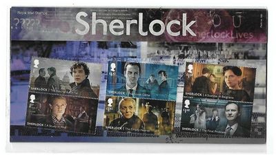 2020 Royal Mail Sherlock Holmes 10 Stamp Presentation Pack and Mini Sheet