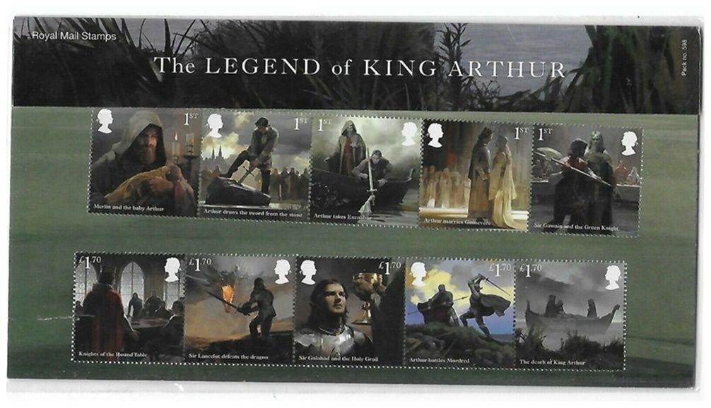 2021 Royal Mail The Legend of King Arthur 10 Stamp Presentation Pack 2021 Royal Mail The Legend of King Arthur 10 Stamp Presentation Pack