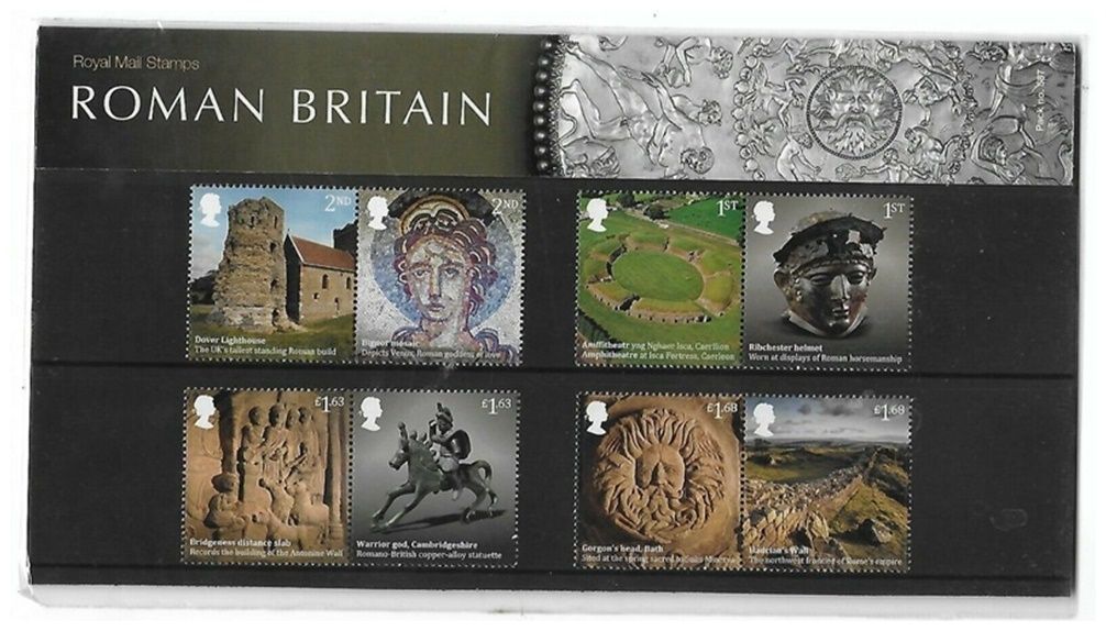 2020 Royal Mail Roman Britain 8 Stamp Presentation Pack