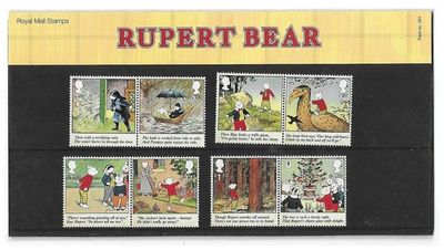2020 Royal Mail Rupert the Bear 8 Stamp Presentation Pack