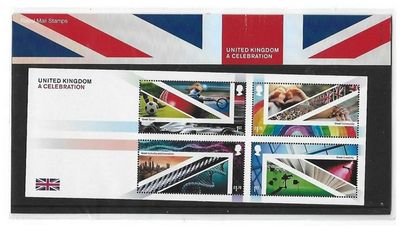 2021 Royal Mail United Kingdom A Celebration 4 Stamp Presentation Pack