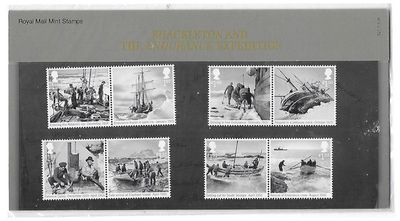 2016 Royal Mail Shackleton Endurance Expedition 8 Stamp Presentation Pack