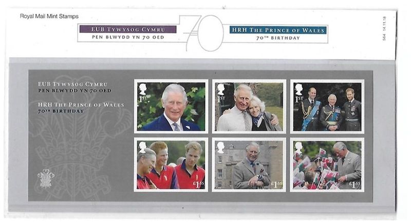 2018 Royal Mail Prince Charles 70th Birthday 6 Stamp Presentation Pack 2018 Royal Mail Prince Charles 70th Birthday 6 Stamp Presentation Pack