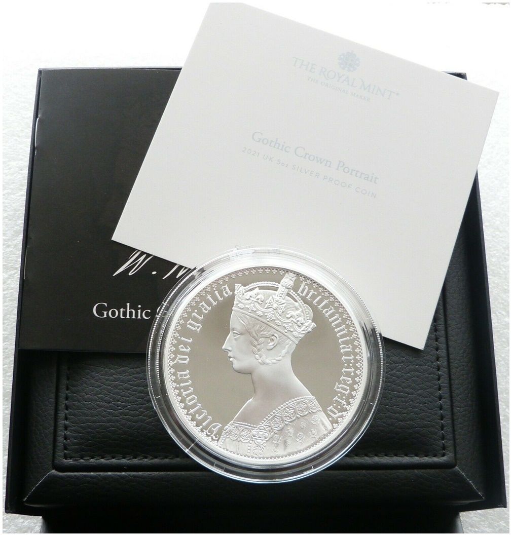 2021 Great Engravers Gothic Crown Victoria Portrait £10 Silver Proof 5oz Coin Box Coa 2021 Great Engravers Gothic Crown Victoria Portrait £10 Silver Proof 5oz Coin Box Coa