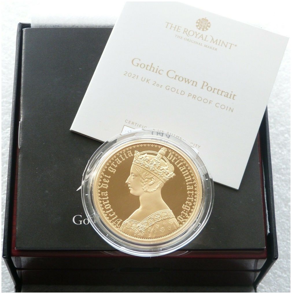 2021 Great Engravers Gothic Crown Victoria Portrait £200 Gold Proof 2oz Coin Box Coa 2021 Great Engravers Gothic Crown Victoria Portrait £200 Gold Proof 2oz Coin Box Coa