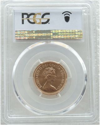 1979 St George and the Dragon Full Sovereign Gold Coin PCGS MS65