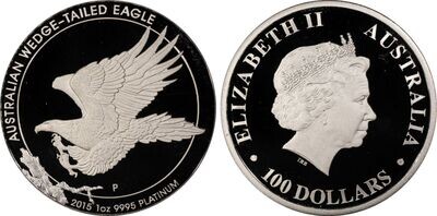 2015 Australia Wedge Tailed Eagle $100 Platinum Proof 1oz Coin