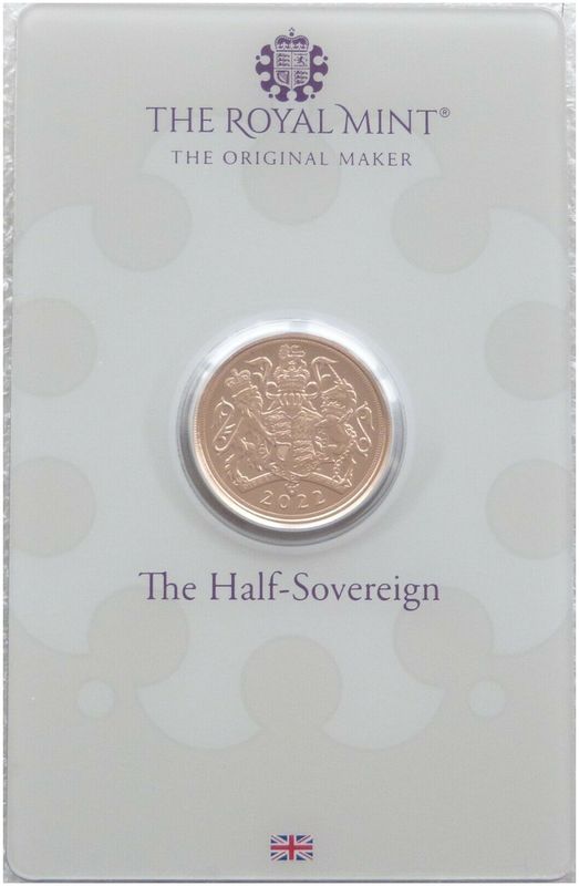 2022 Platinum Jubilee Half Sovereign Gold Coin Mint Card
