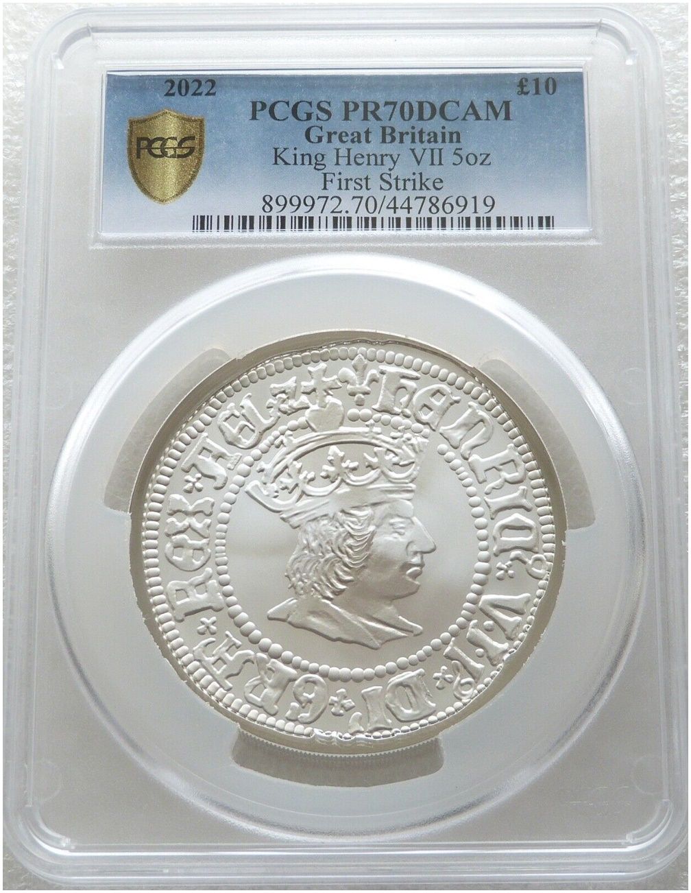 2022 British Monarchs King Henry VII £10 Silver Proof 5oz Coin PCGS PR70 DCAM First Strike 2022 British Monarchs King Henry VII £10 Silver Proof 5oz Coin PCGS PR70 DCAM First Strike