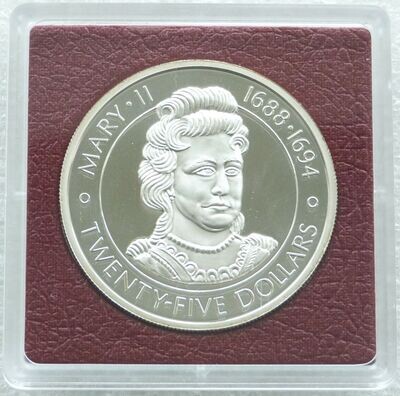 1977 Cayman Islands Silver Jubilee Mary II $25 Silver Proof Coin 1977 Cayman Islands Silver Jubilee Mary II $25 Silver Proof Coin